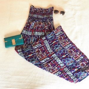 Forever 21 - cute patterned strapless boho dress